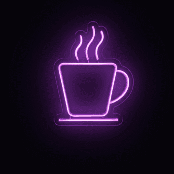 &#39;Coffee&#39; neon sign