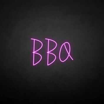 &#39;BBQ&#39; neon sign
