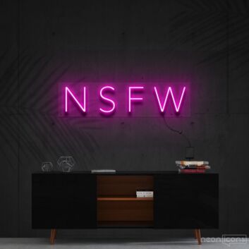 Not Safe For Work Neon Sign for Bold and Playful Decor