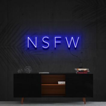 Not Safe For Work Neon Sign for Bold and Playful Decor