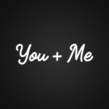 You Me Neon Sign for Romantic Spaces