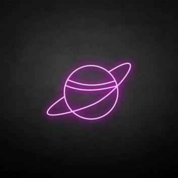 &#39;Planet&#39; neon sign