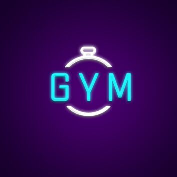 Gyms Neon Sign for Fitness Spaces