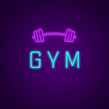 Gym Neon Sign for Fitness Spaces