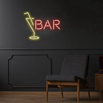 Bar Neon Sign for Bars and Restaurants