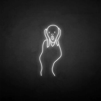 &#39;scream&#39; neon sign