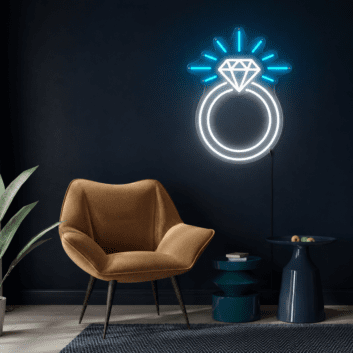Ring Neon Sign for Wedding Decor