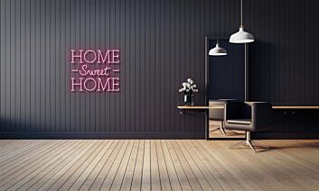 Home Sweet Home Curly Neon Sign