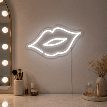 Lips Neon Sign for Bold and Artistic Decor