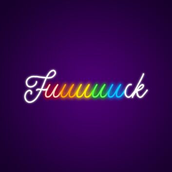 Fuuuck Neon Neon Sign for Bold and Playful Statements