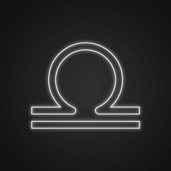 Libra Neon Sign for Horoscope Lovers