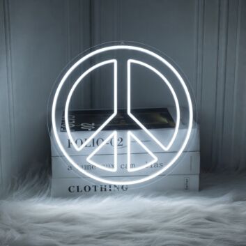 Peace Neon Sign for Zen and Peaceful Spaces