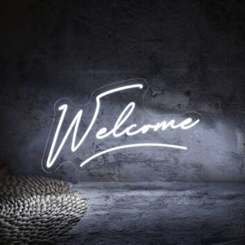 Welcome Neon Sign for Entrances