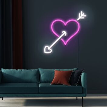 Hearts Neon Sign for Romantic Settings