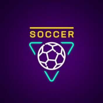 Soccer Neon Sign for Sports Fans