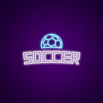 Soccer Neon Sign for Sports Enthusiasts