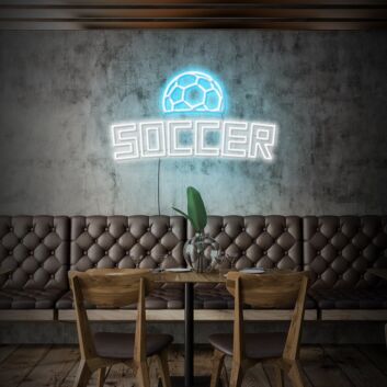 Soccer Neon Sign for Sports Enthusiasts
