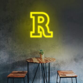 Letter R Neon Sign for Custom Names