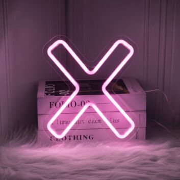 Letter X Neon Sign for Unique Decor