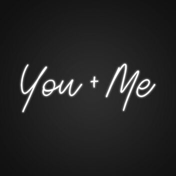 You Me Neon Sign for Romantic Decor