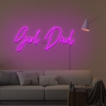 Girl Dad Neon Sign for Proud Fathers