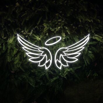 Angel Wings with Halo LED Neon Sign