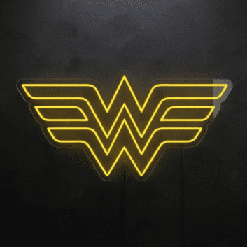 Wonderwoman Neon Sign for Superhero Fans