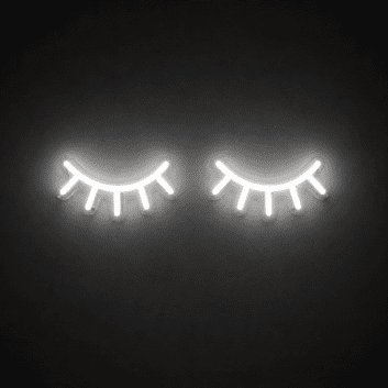 Eyelashes Neon Sign for Beauty Studios