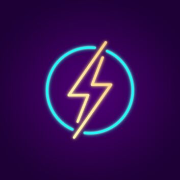 Lightning Neon Sign for Bold Statements