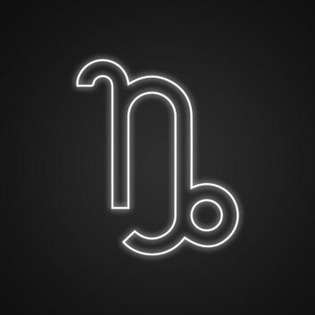 Capricorn Neon Sign for Horoscope Enthusiasts