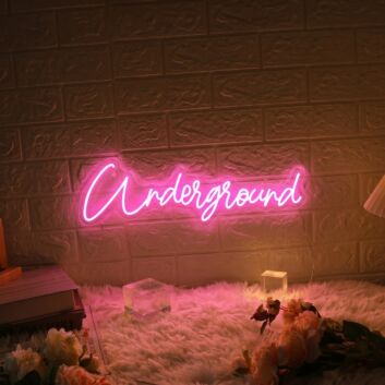 &#39;Underground&#39; neon sign