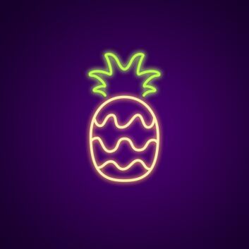 Pineapple Neon Sign for Tropical Themes