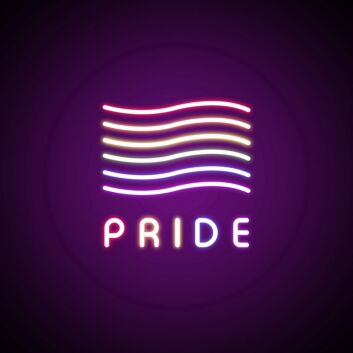 Pride Flags Neon Sign Celebrate LGBTQ+ pride with this colorful sign