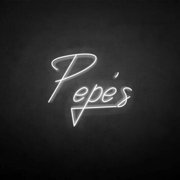&#39;Pepe&#39; neon sign