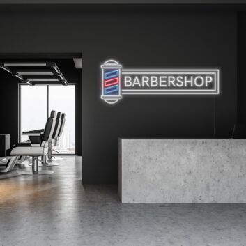 Barbershop Neon Sign Attract more customers to your stylish barbershop