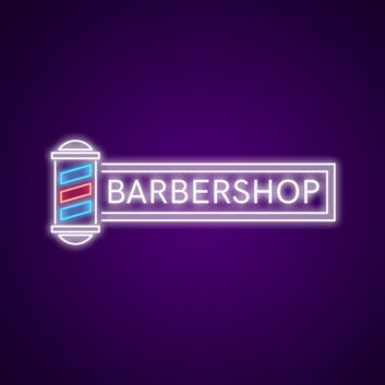Barbershop Neon Sign Attract more customers to your stylish barbershop