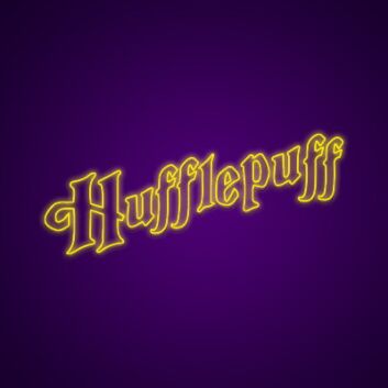 Hufflepuff Neon Sign Show off your Hufflepuff house pride