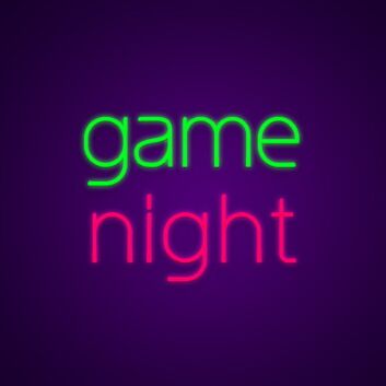 Game Night Neon Sign Perfect for game rooms and family fun nights