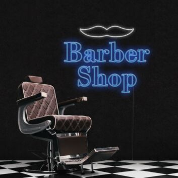 Barbershop Neon Sign Attract more customers to your barbershop