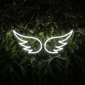 Angel Wings Outline LED Neon Sign