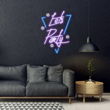 Lets Party Neon Sign Get the party started with this fun sign