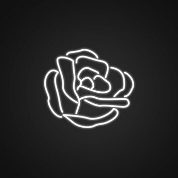 Pretty Rose Neon Sign Add elegance to your decor with this rose sign