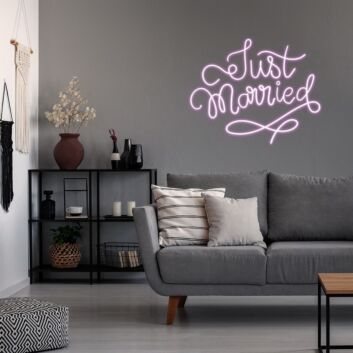 Just Married Neon Sign Celebrate your wedding with this beautiful sign