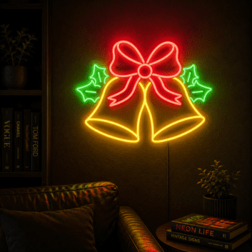 Jingle Bells Neon Sign Perfect for holiday decorations
