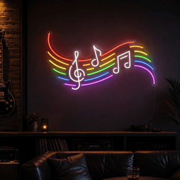 Musical Notes Neon Sign Great for music lovers and studios