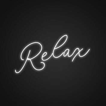 Swirly Relax Neon Sign Add a whimsical touch to your decor