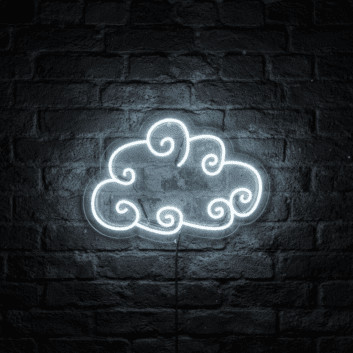 Twirly Cloud Neon Sign Add a dreamy touch to any room