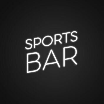 Simple Sports Bar Neon Sign Ideal for sports bars and man caves