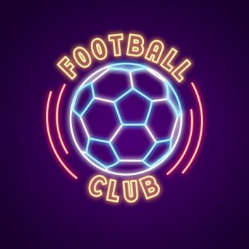 Football Club with Soccer Ball LED Neon Sign
