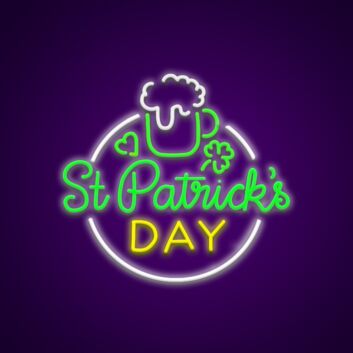 St Patricks Neon Sign Celebrate St. Patrick's Day with this sign